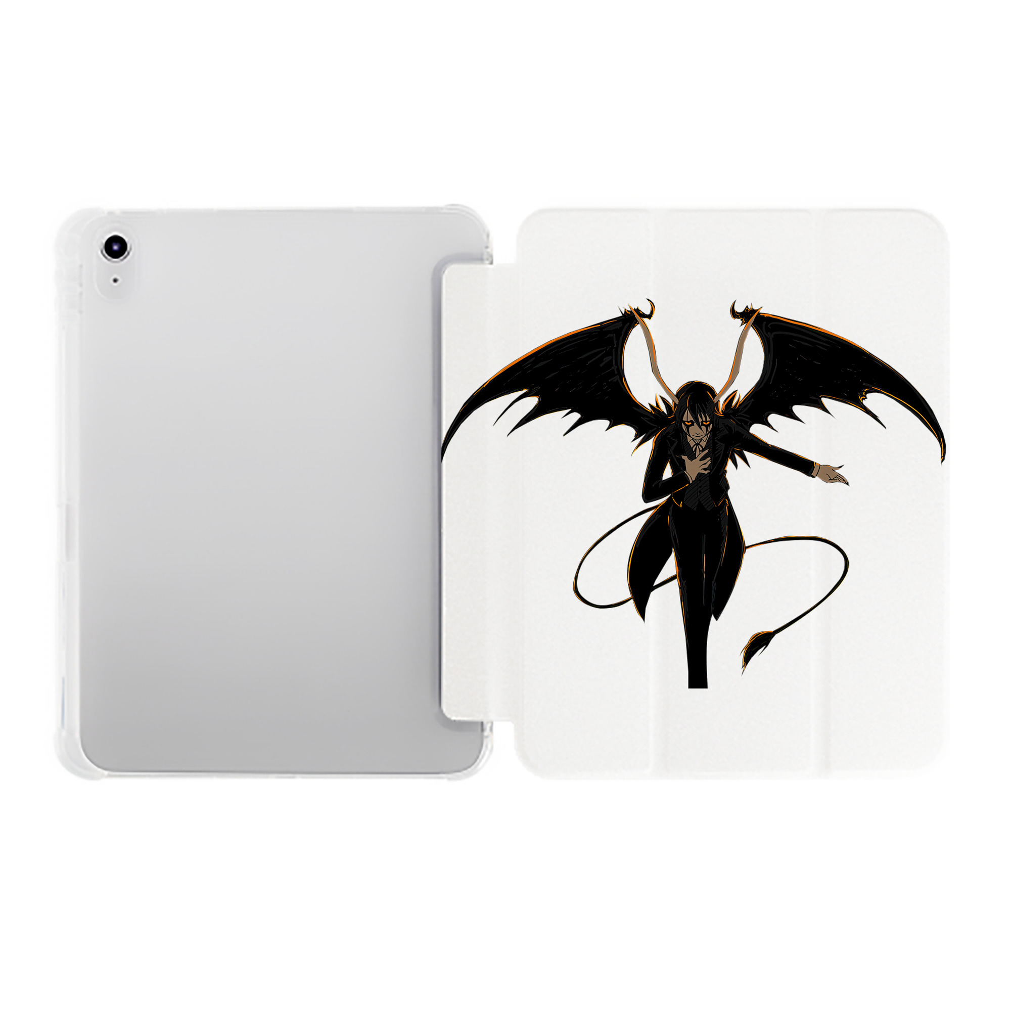 （画像用） ブリーチ ウルキオラ·シファー BLEACH Ulquiorra cifer IPad ケース ペン収納付き 三つ折りスタンド PUレザー×シリコン 対応機種9.5/10.5/10.9インチ